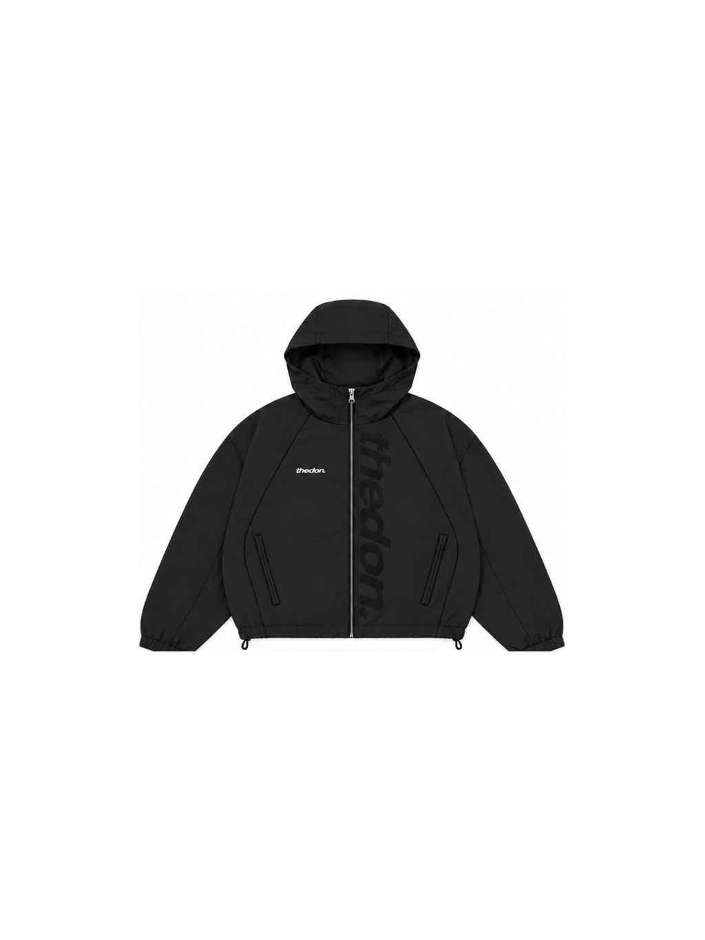 The Nocturne Nylon Windbreaker – Black